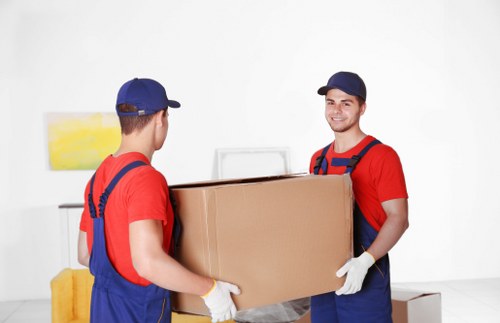 House removals planning in Croftonpark with moving boxes and packing supplies