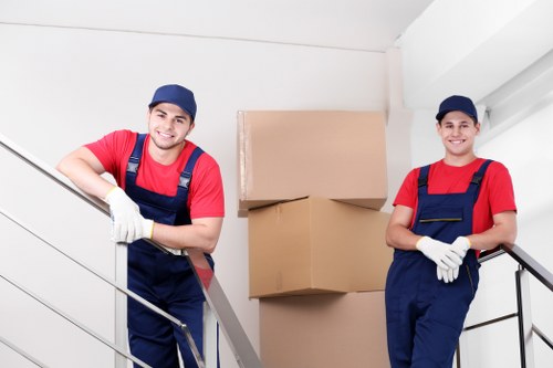 Risk assessment being carried out in a storage area