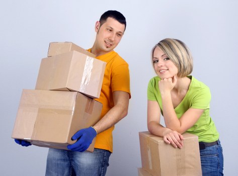 Professional movers handling furniture during Croftonpark house removals