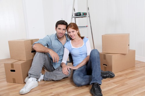 Moving boxes and packing materials used for Croftonpark relocations